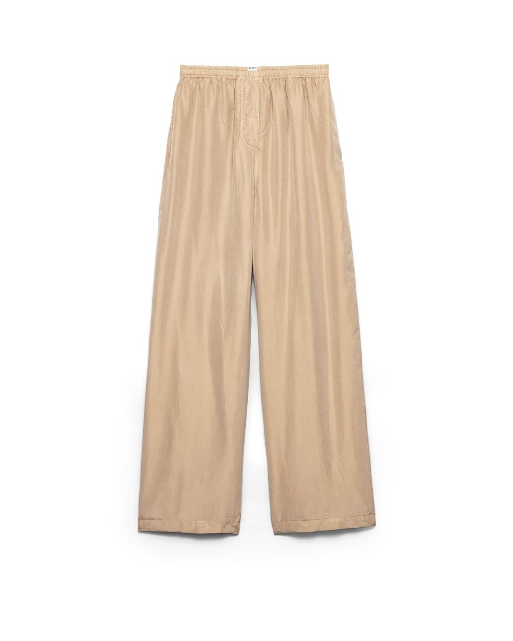 Prada Natural Old Silk Pants, Limestone