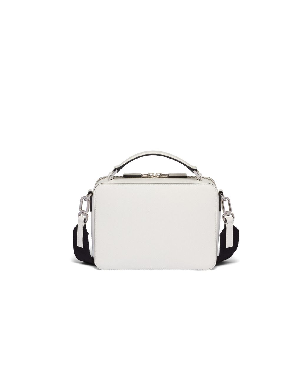 Prada White Brique Medium Saffiano Leather Bag for men