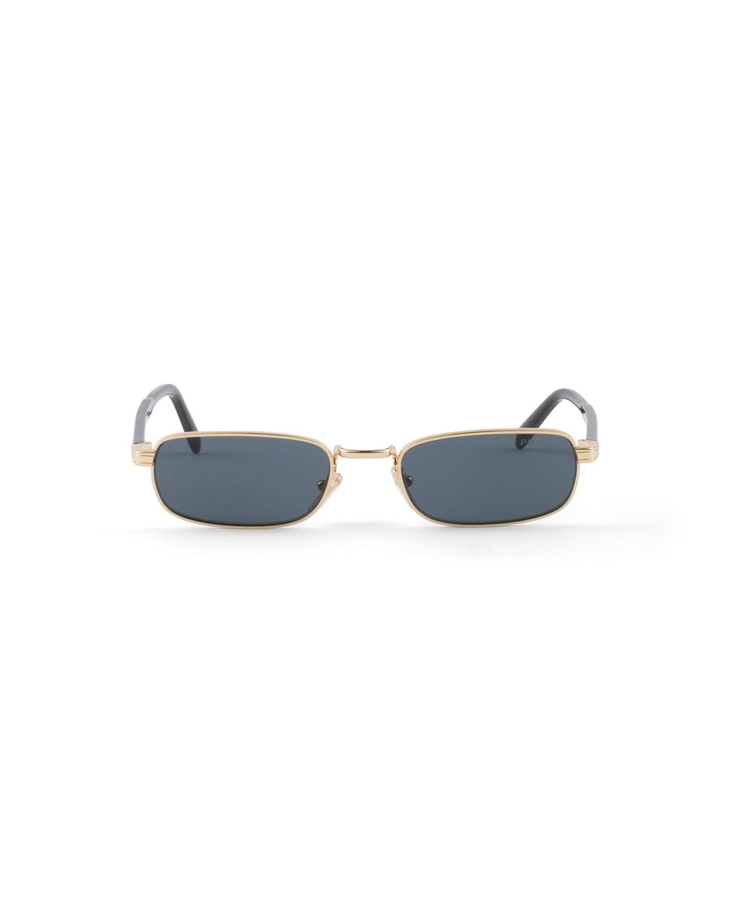Prada Blue Sunglasses With The Iconic Metal Plaque for men