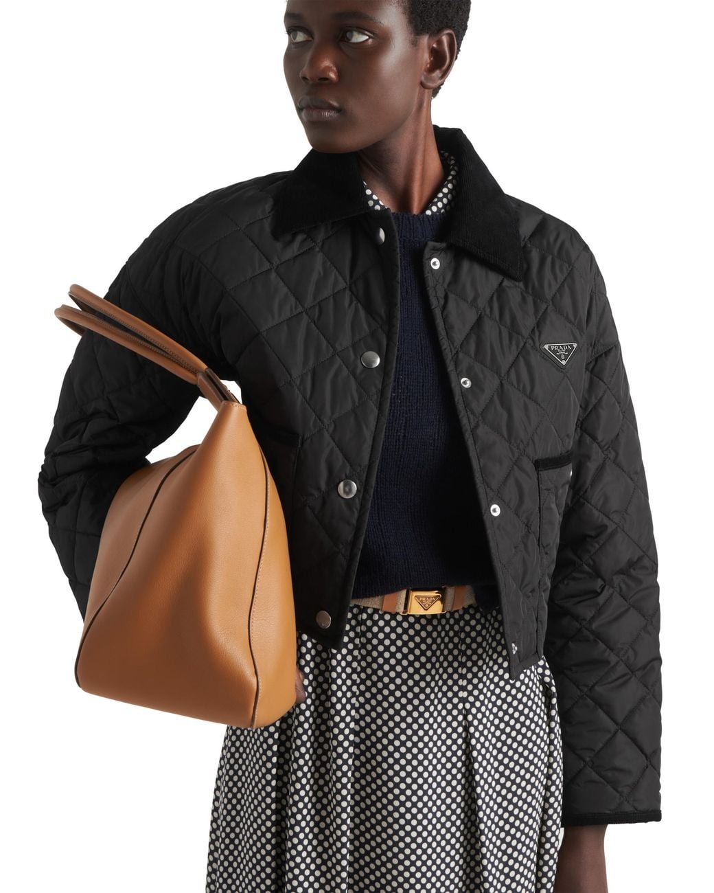 Giubbotto Crop di Prada in Black