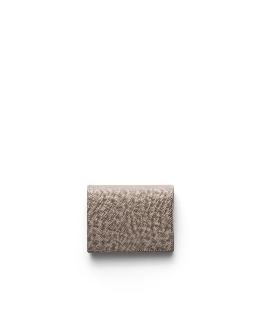 Prada White Small Saffiano Leather Wallet, Clay/Water Lily
