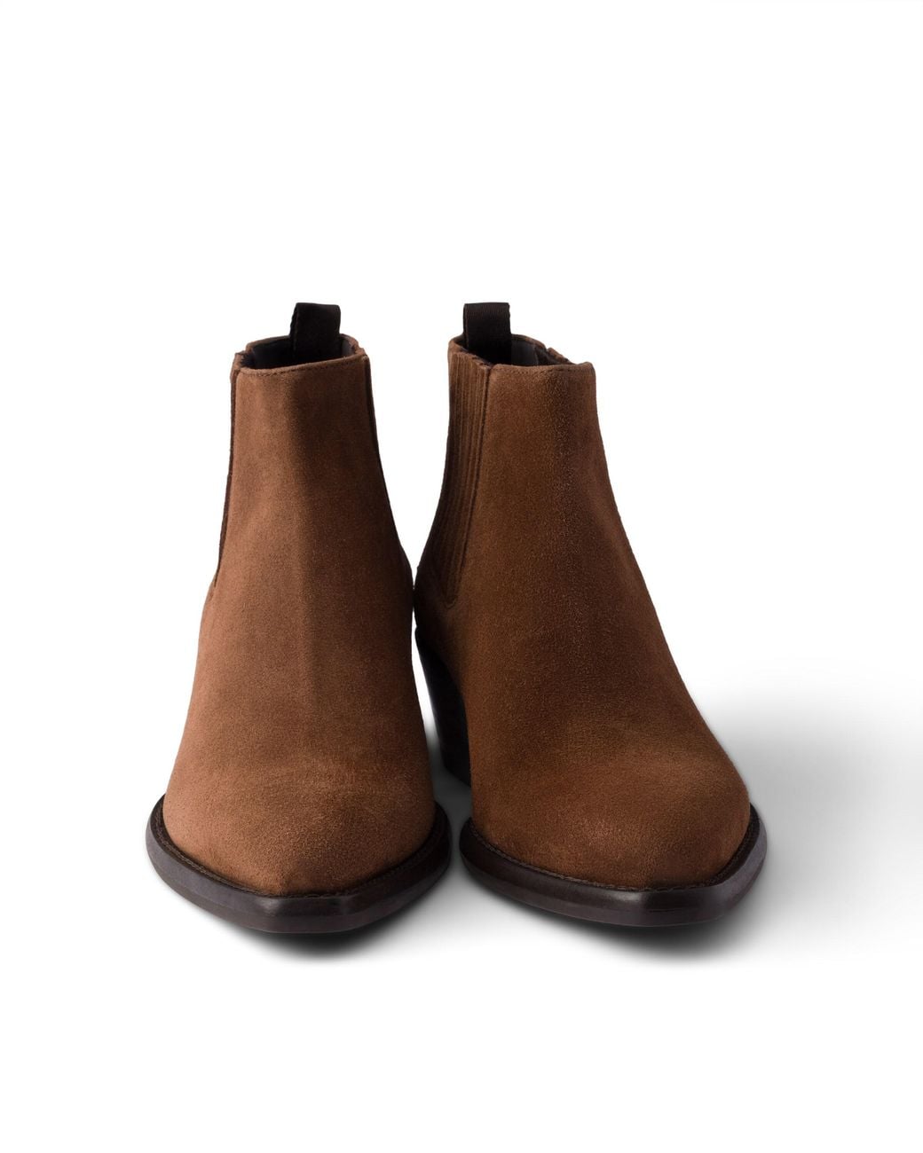 Prada Brown Suede Booties