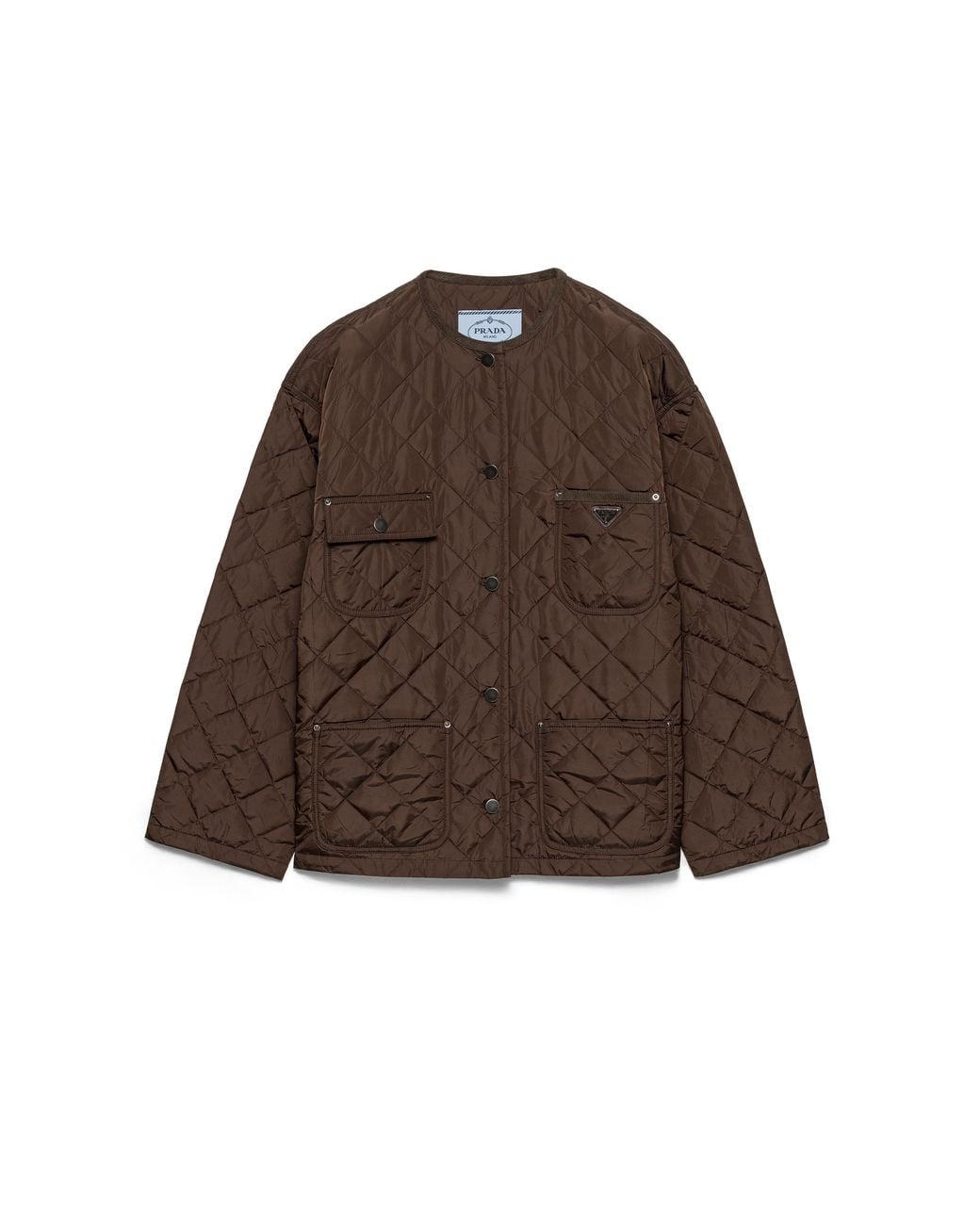 Prada Brown Lightweight, Quilted Re-Nylon Jacket