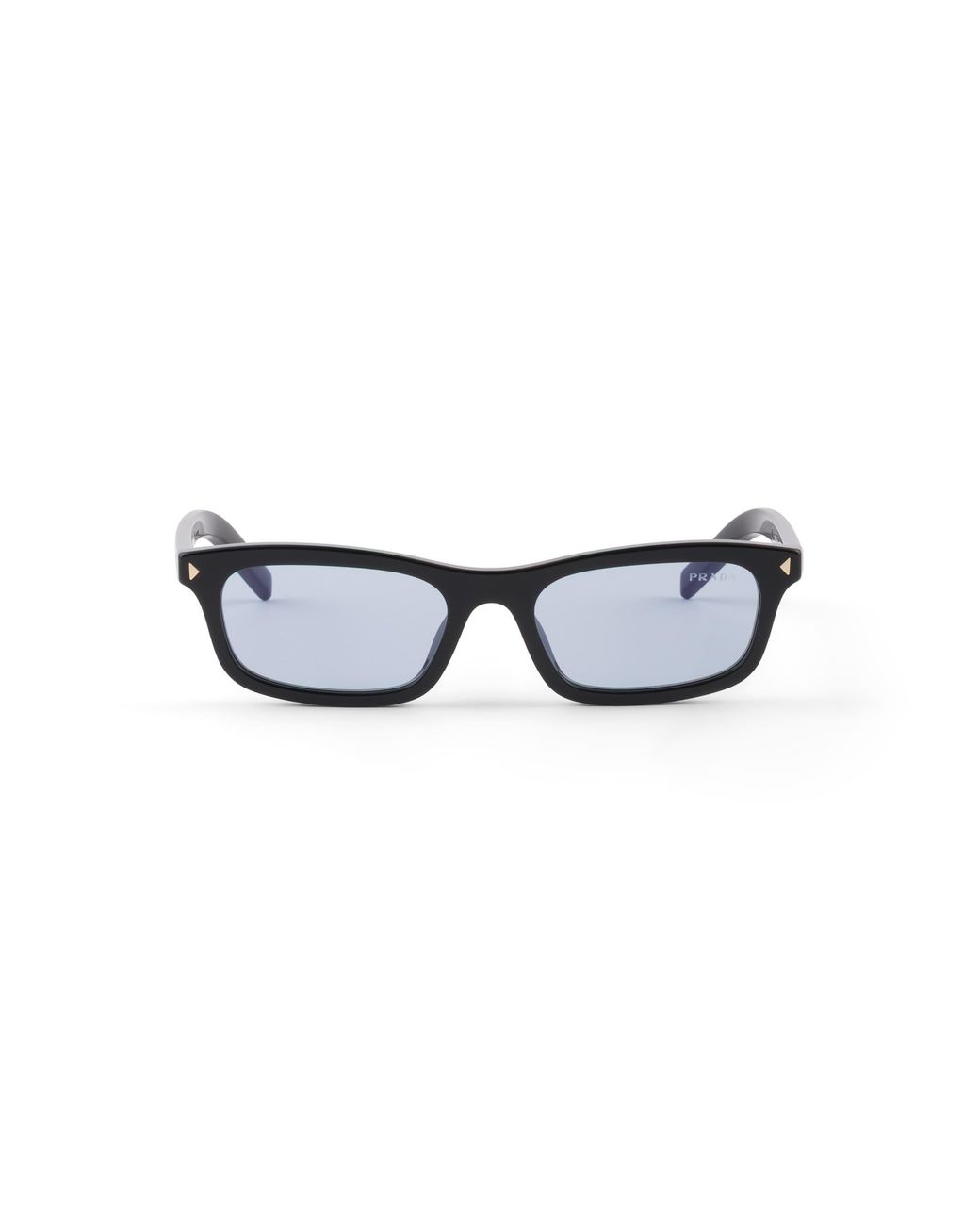 Prada White Sunglasses With The Iconic Metal Plaque
