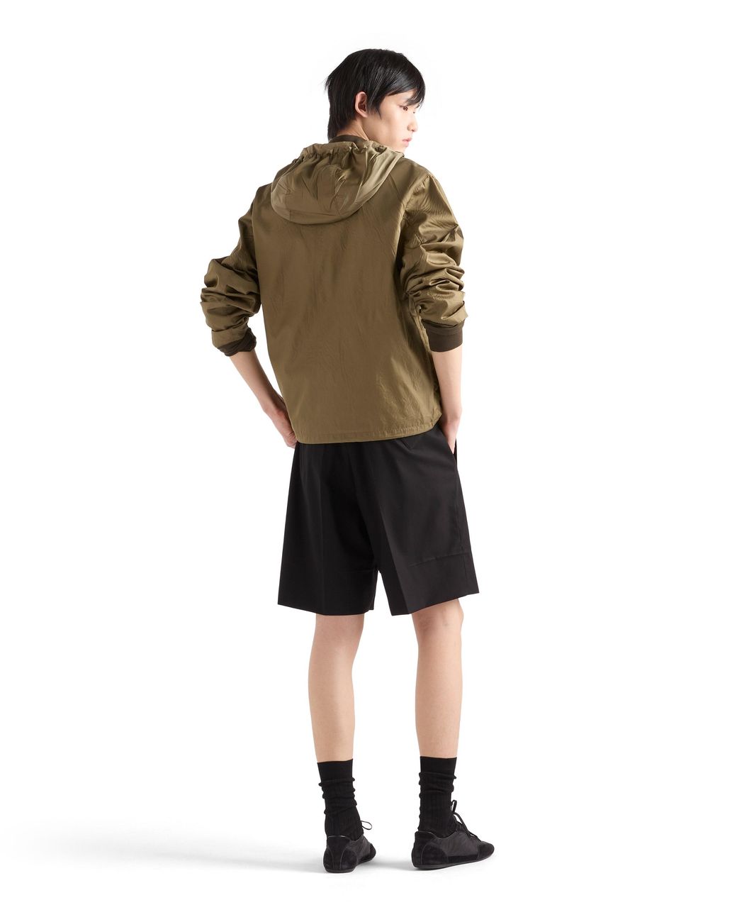 Prada Black Cotton Bermudas for men