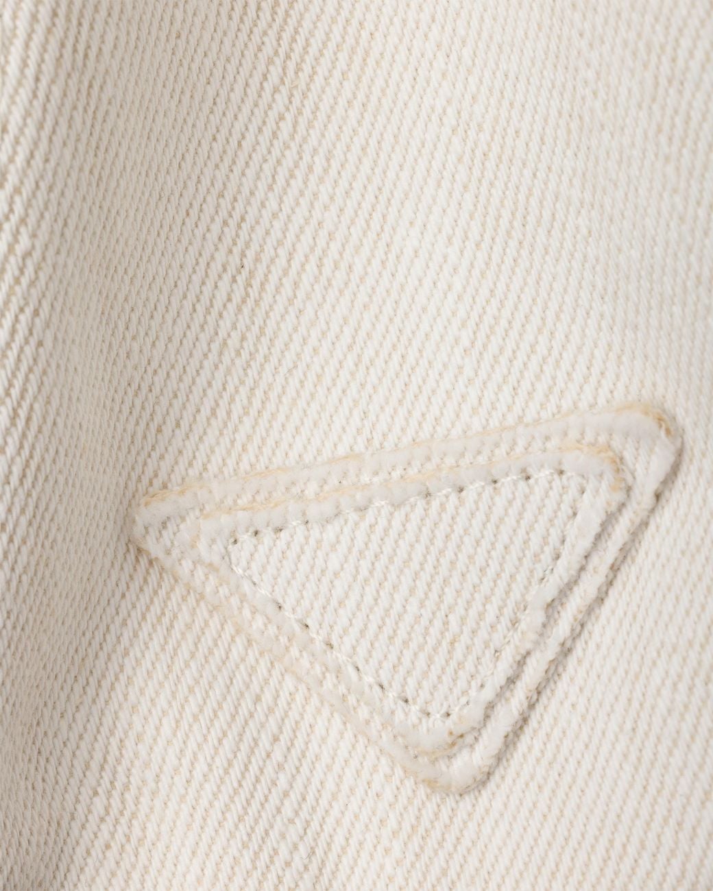 Prada White Denim Baseball Cap for men
