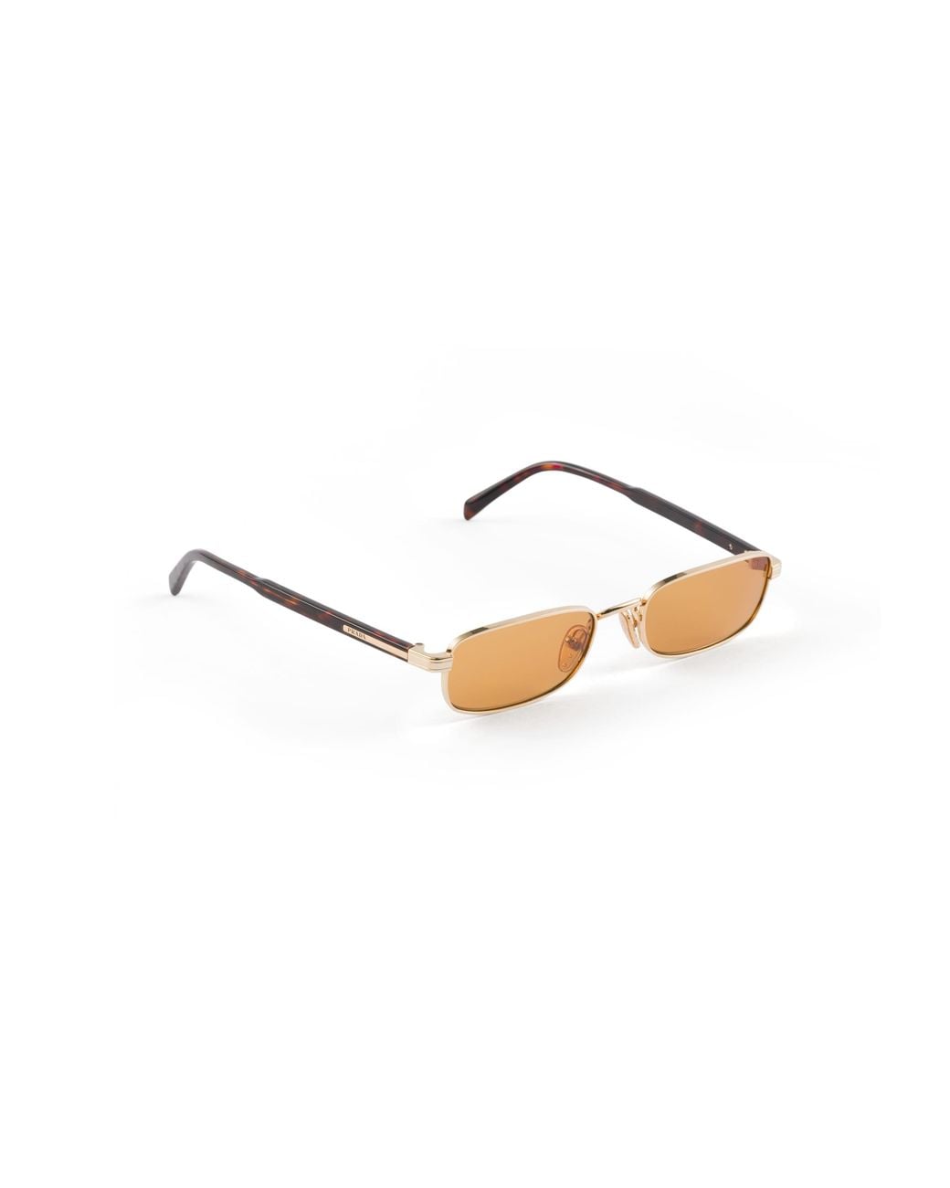 Prada Metallic Sunglasses With The Iconic Metal Plaque for men