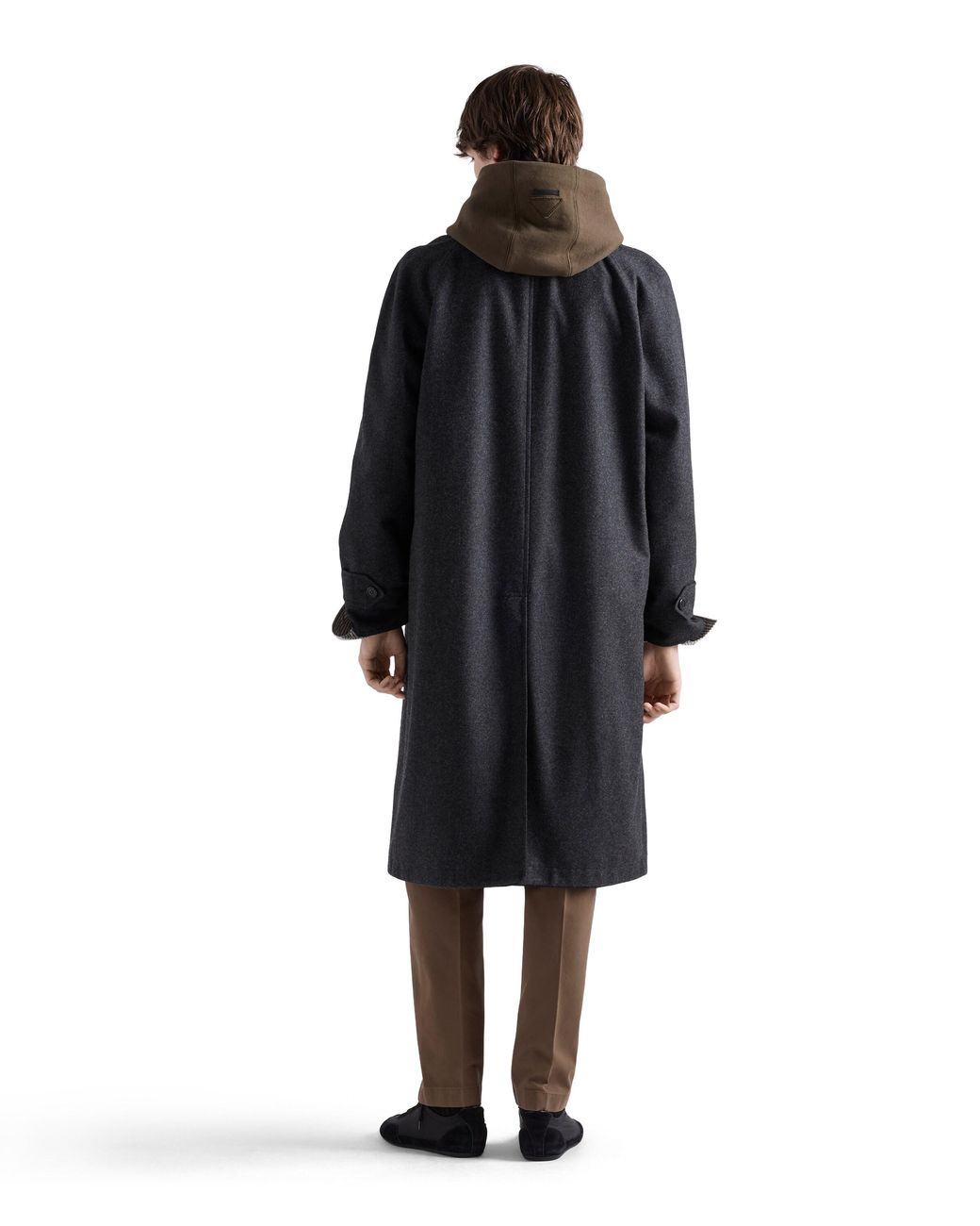 Prada Black Re-Wool Coat for men