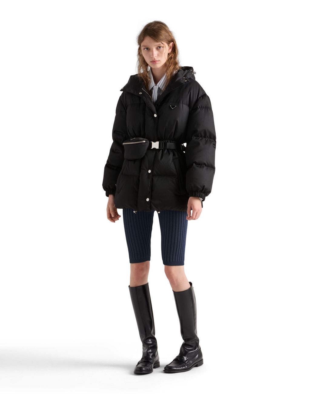 Chaqueta De Plumón En Re-Nylon, Mujer, Talla Prada de color Black