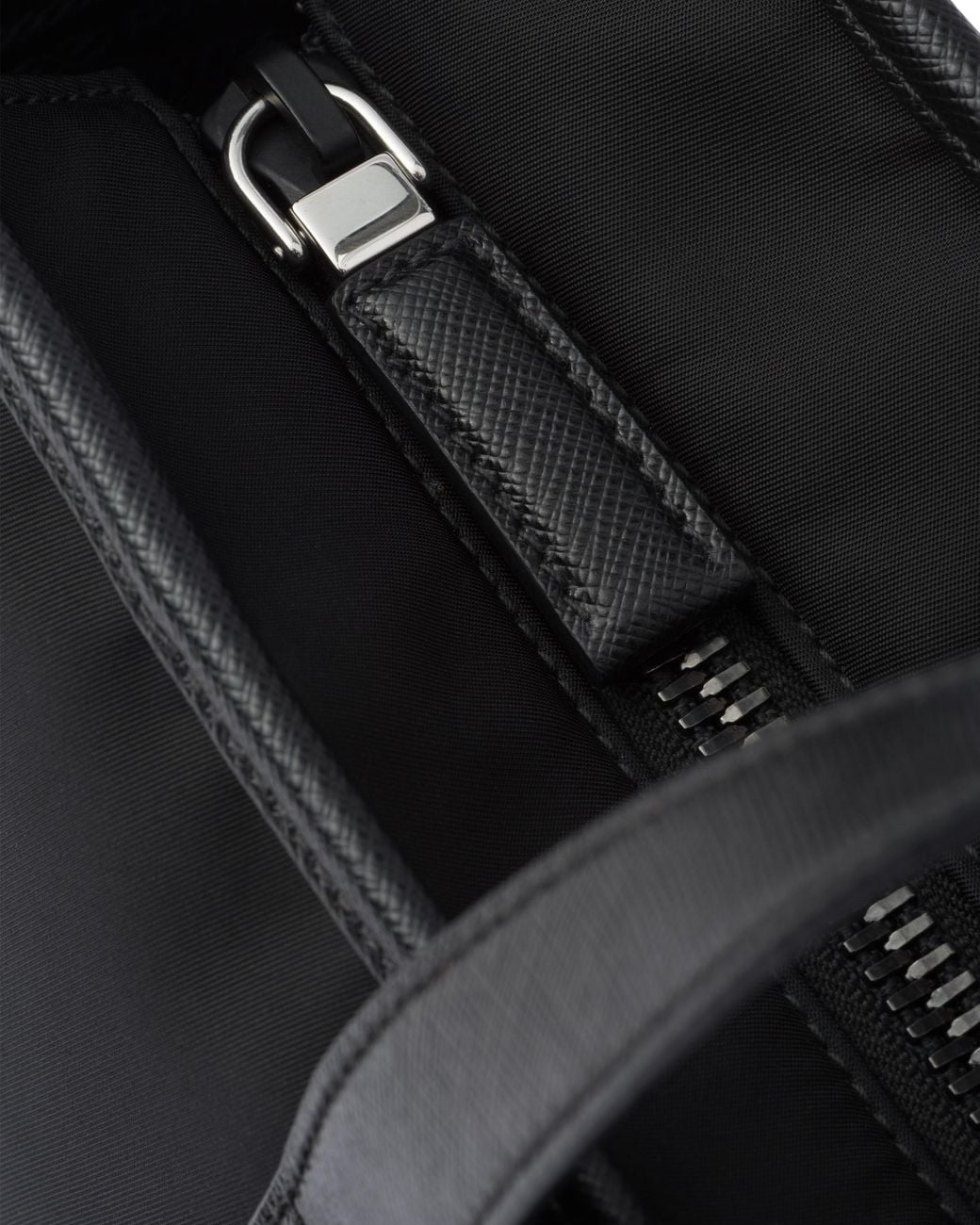 Prada Black Re-Nylon And Saffiano Leather Tote Bag for men
