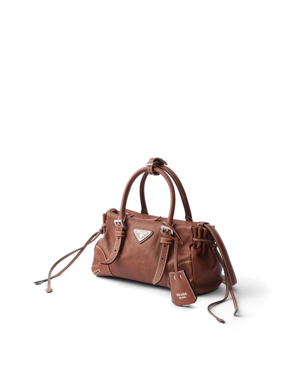 Prada Brown Karin Small Leather Bag