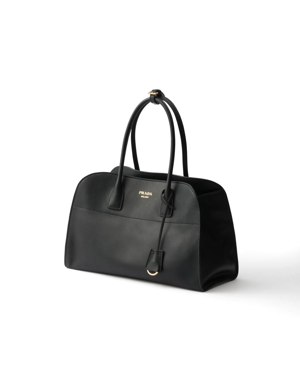 Prada Black Große Tote Bag Aus Leder, Damen