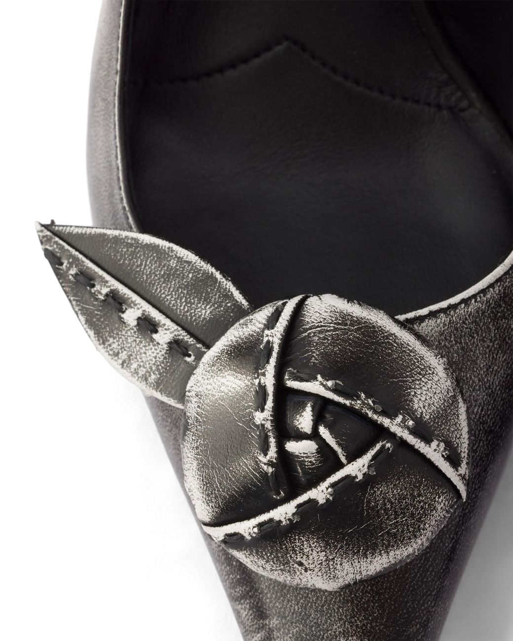 Prada White Leather Slingback Pumps