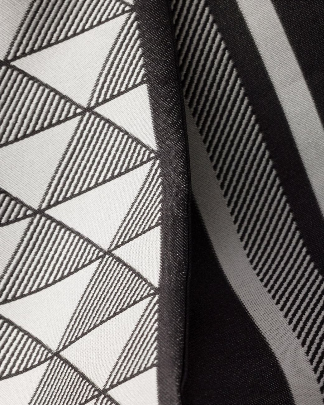 Prada White Jacquard Silk Tie