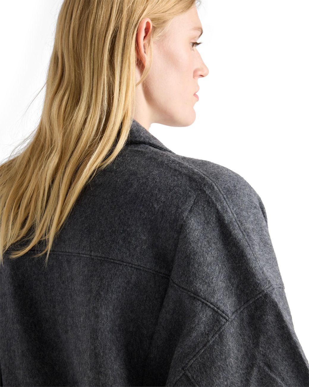 Prada Blue Wool And Cashmere Blouson Jacket