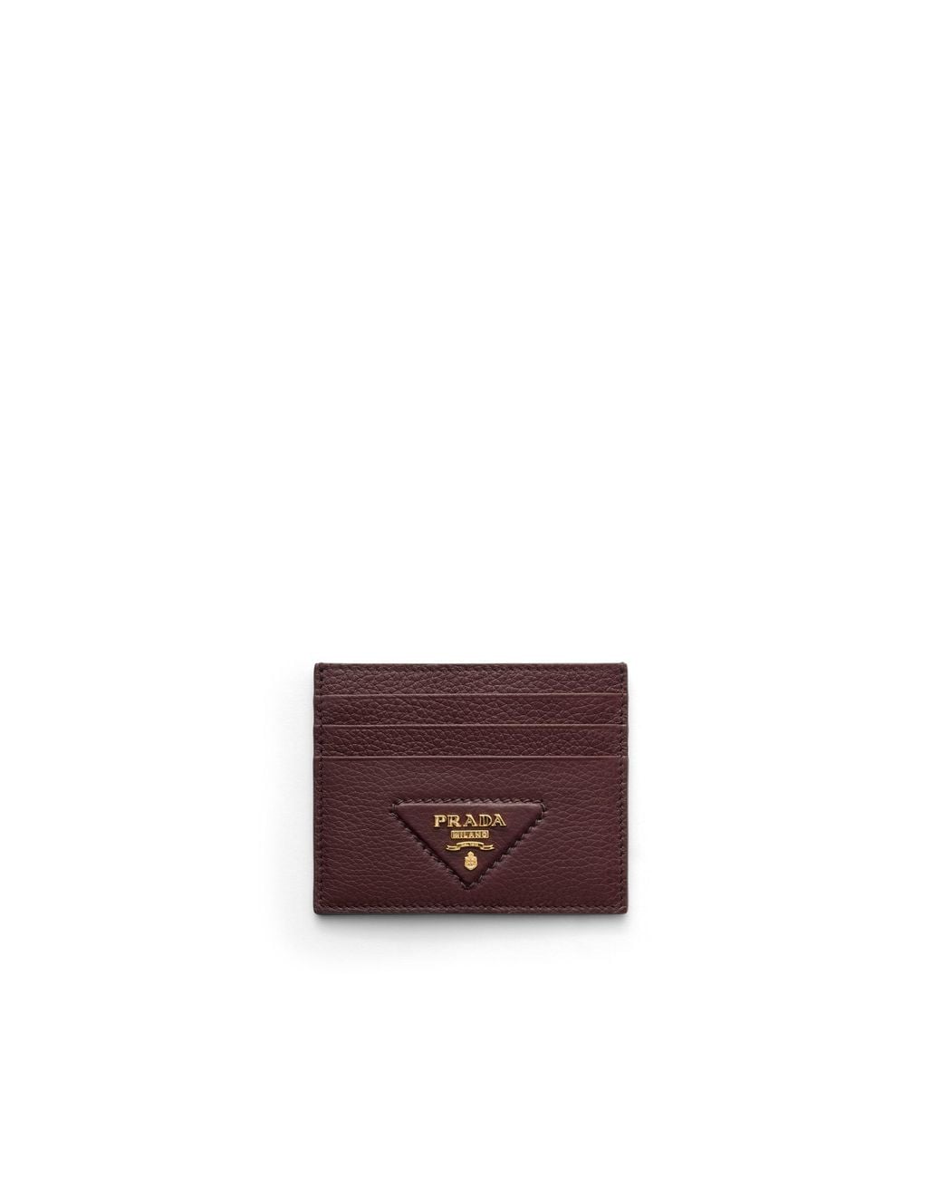 Prada Purple Leather Card Holder