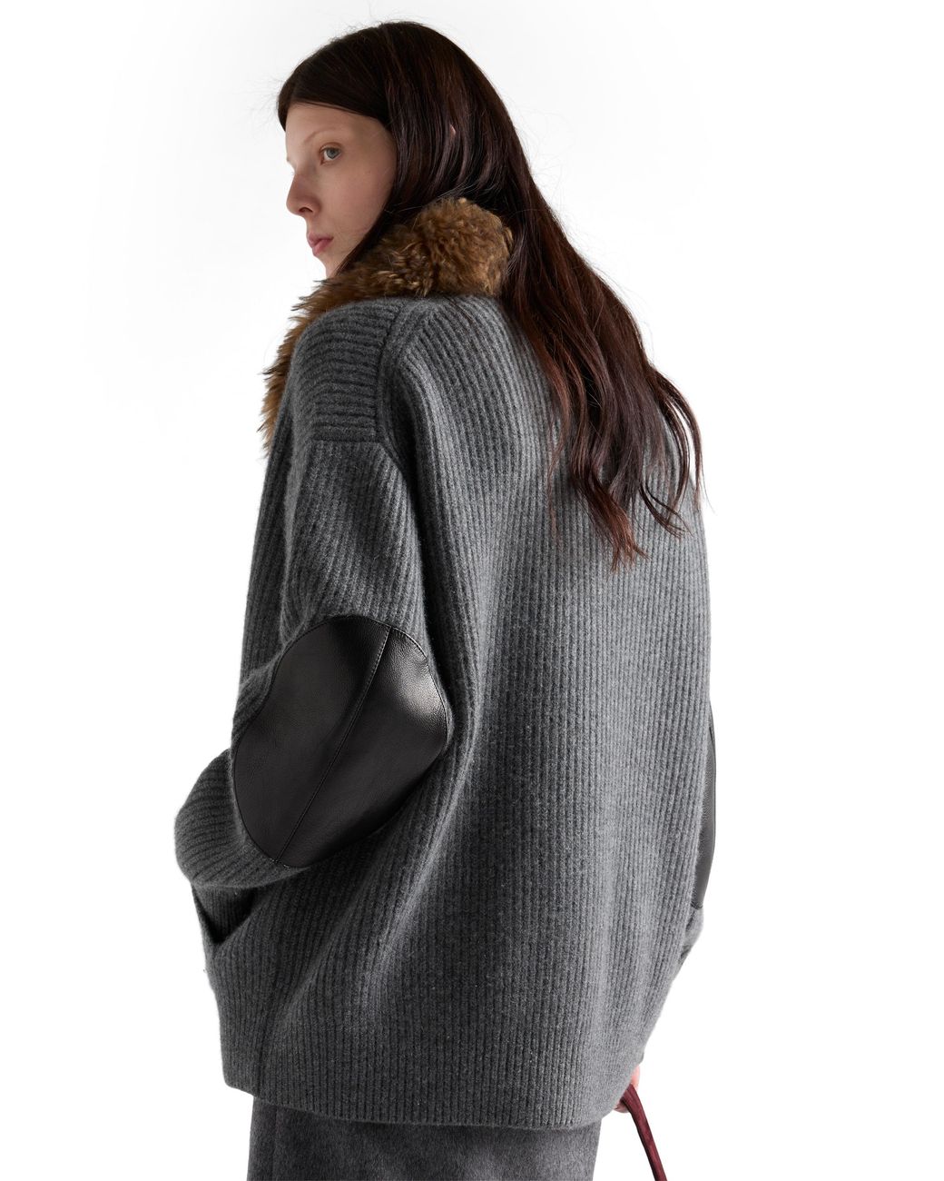 Prada Gray Cashmere Cardigan