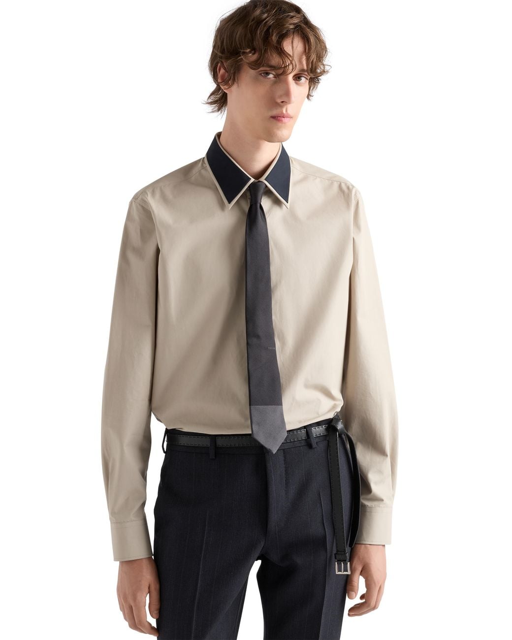 Prada Natural Cotton Shirt for men