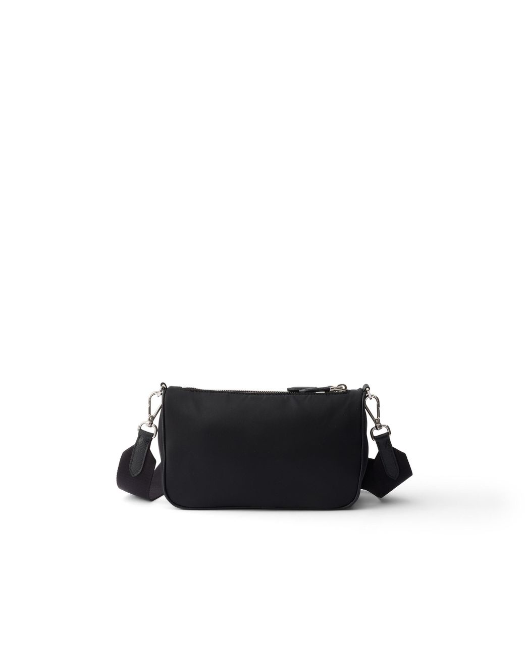 Prada Black Re-Nylon And Saffiano Leather Mini Shoulder Bag