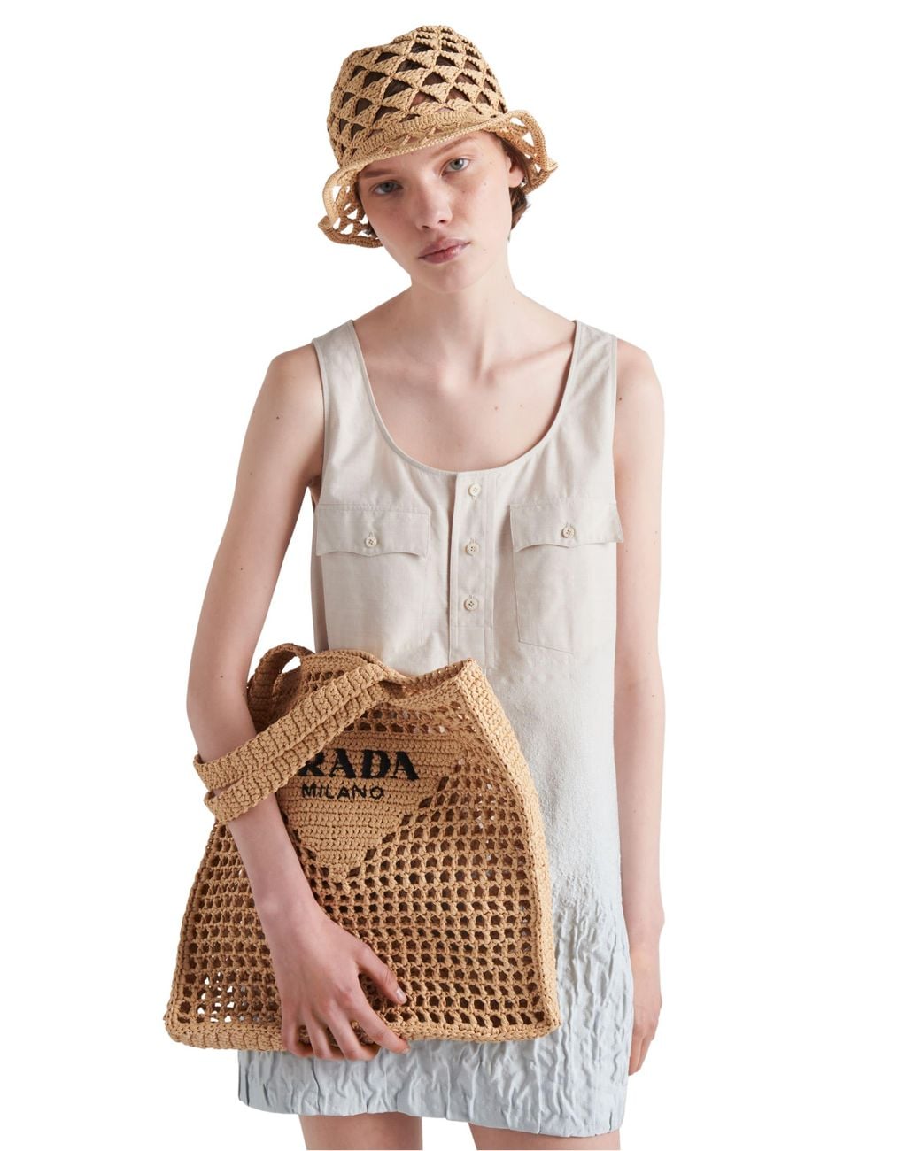 Borsa Tote di Prada in Brown