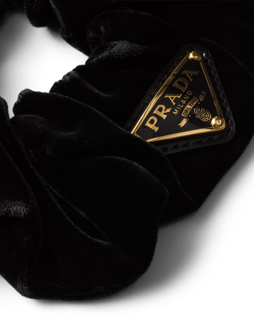 Prada Black Velvet Scrunchie