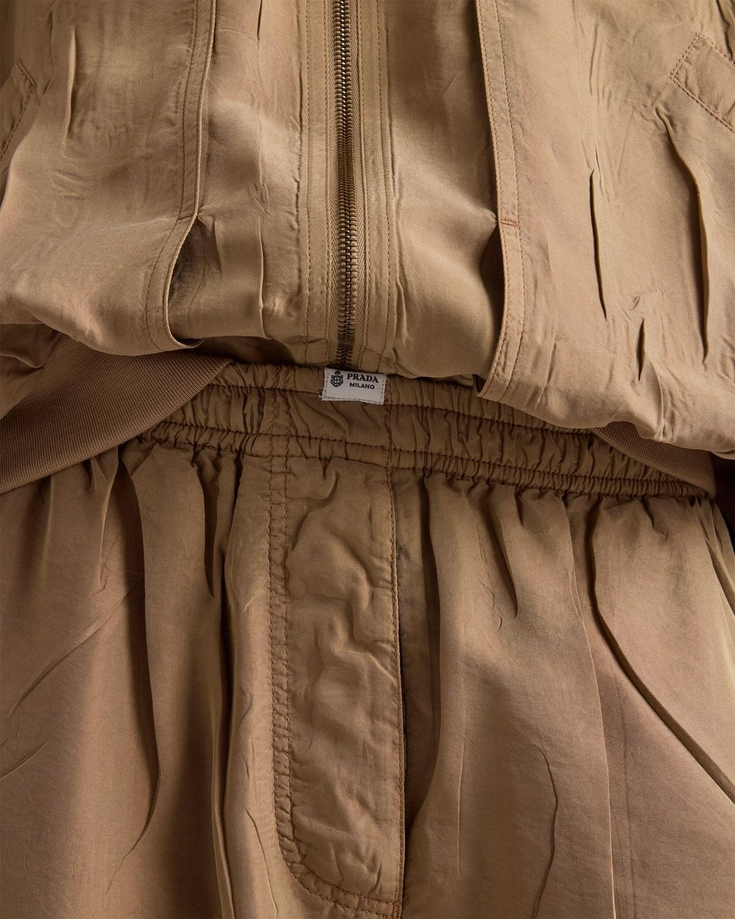 Prada Natural Old Silk Shorts
