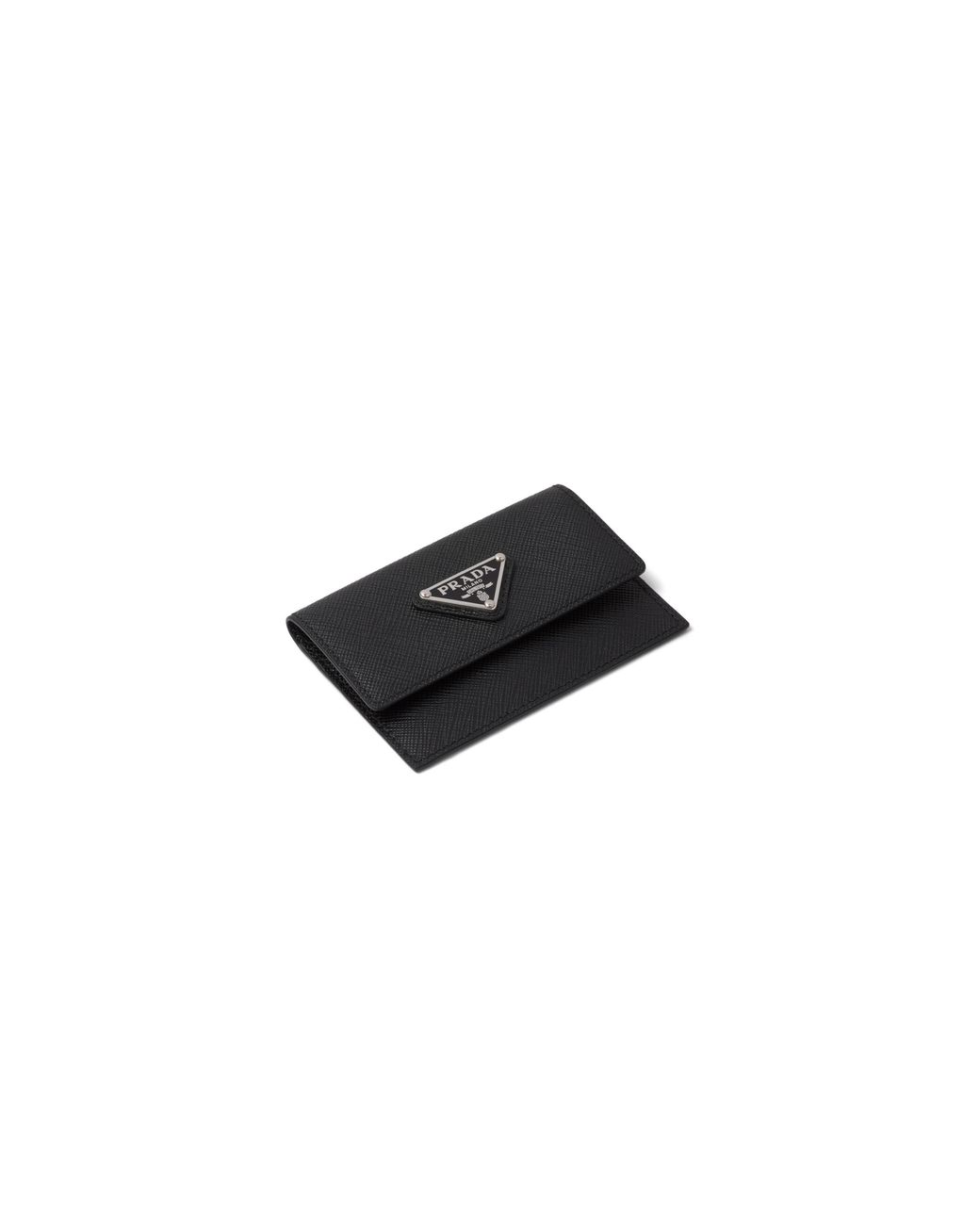 Prada White Saffiano Leather Card Holder for men