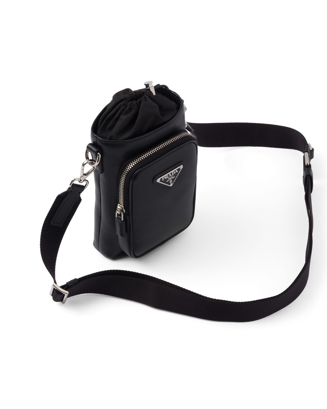 Prada Black Leather Smartphone Case for men