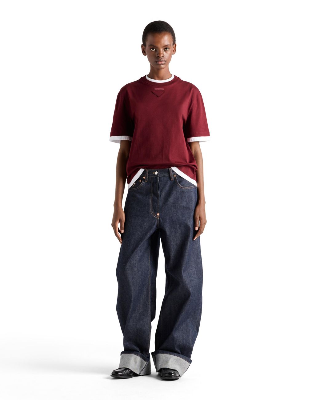 Prada Cotton Layered T-Shirt