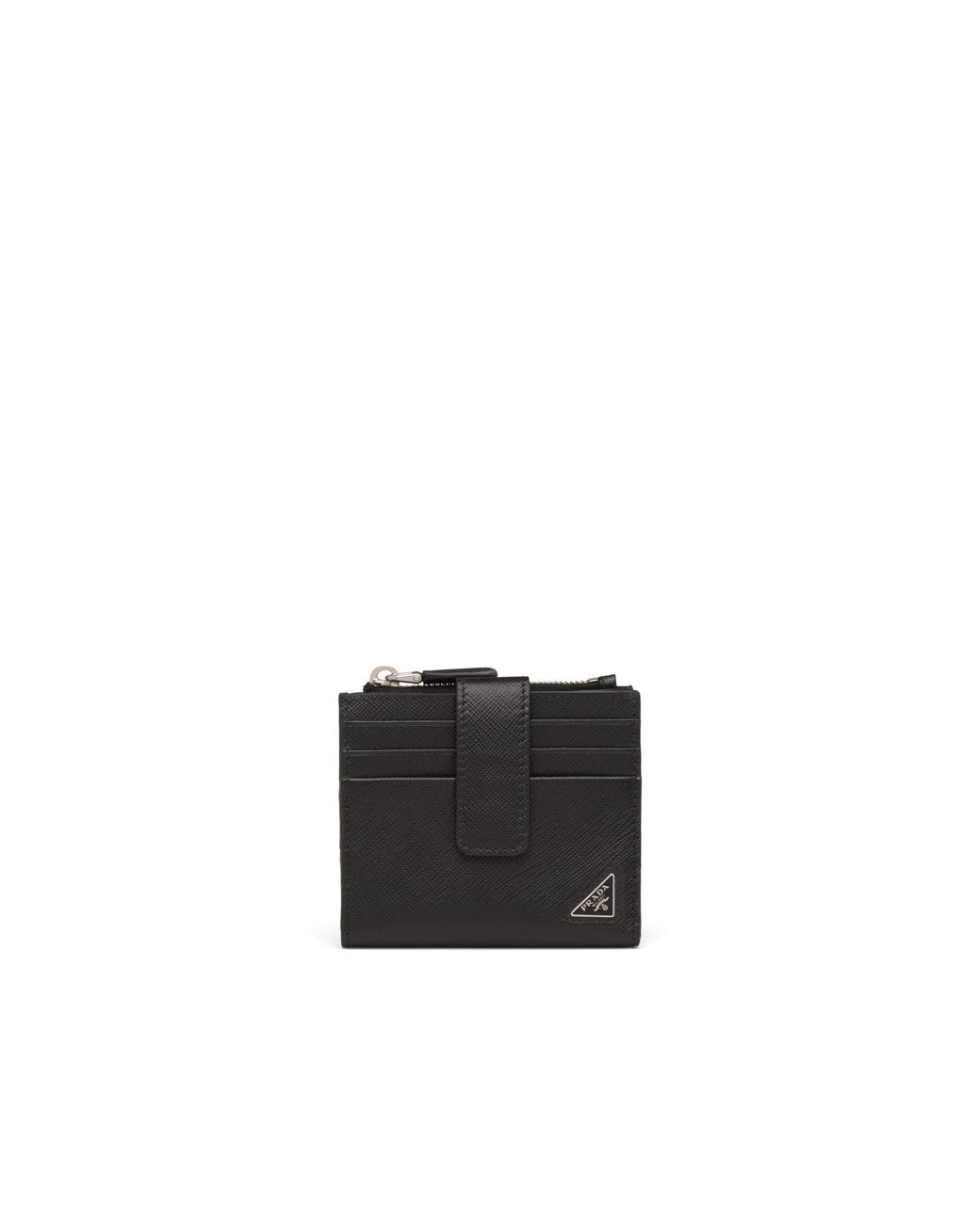 Prada White Saffiano Leather Card Holder for men