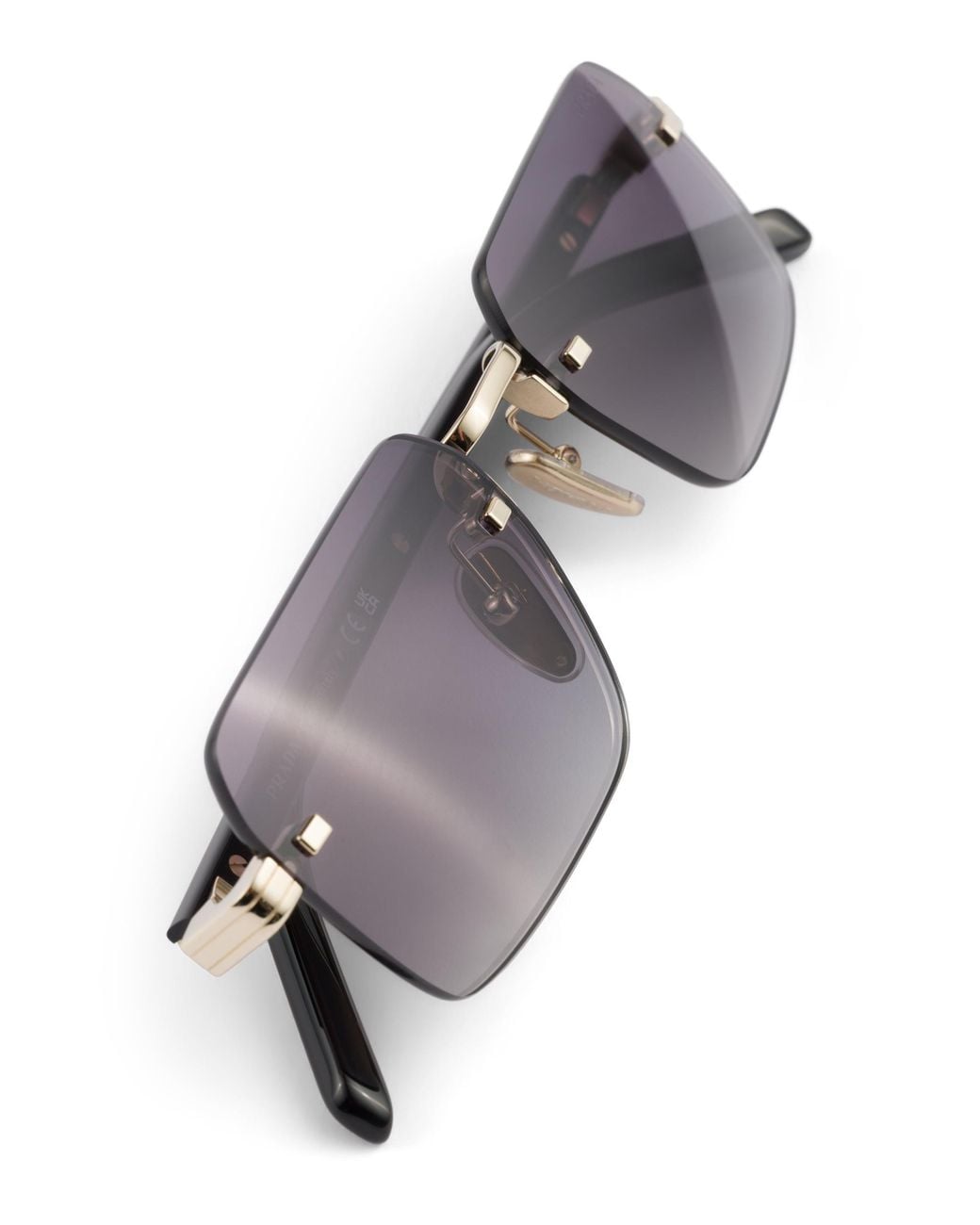 Prada Purple Sunglasses With The Iconic Metal Plaque for men