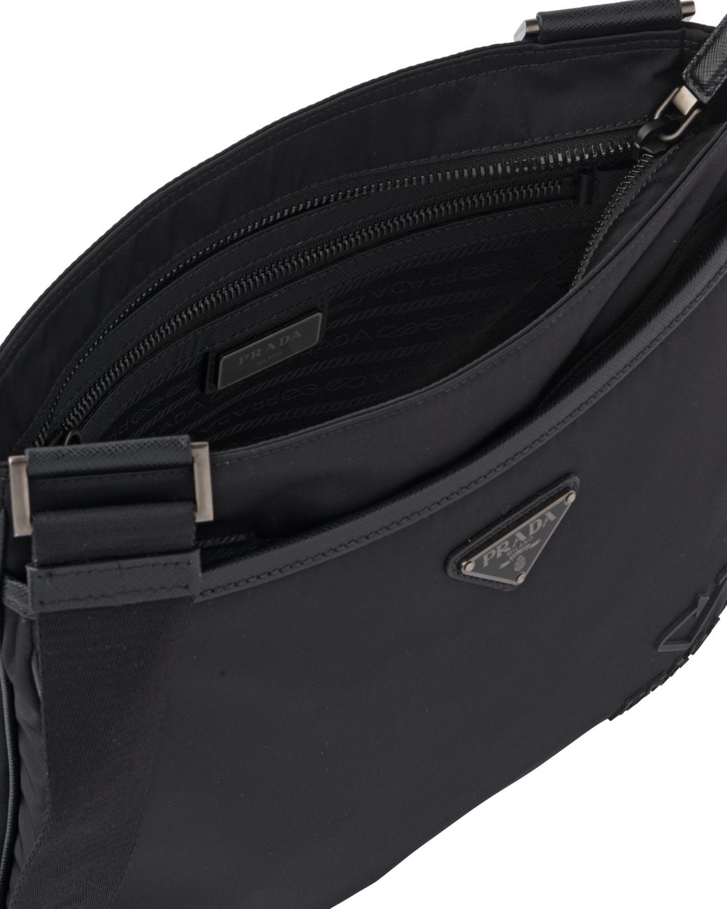 PD258 Re-Nylon and Saffiano Leather Shoulder Bag / 9.4x7.1x3.4inch –  Hpass168