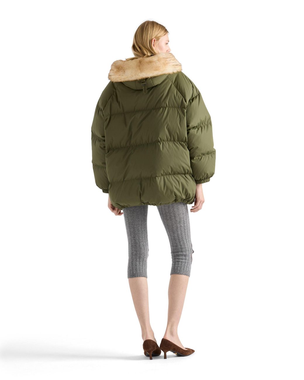 Prada Green Re-Nylon Down Jacket