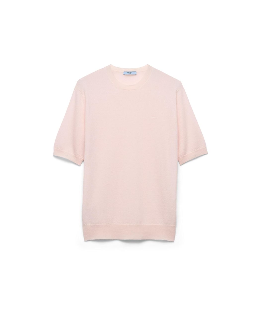 Prada Pink Short-Sleeved Cashmere T-Shirt