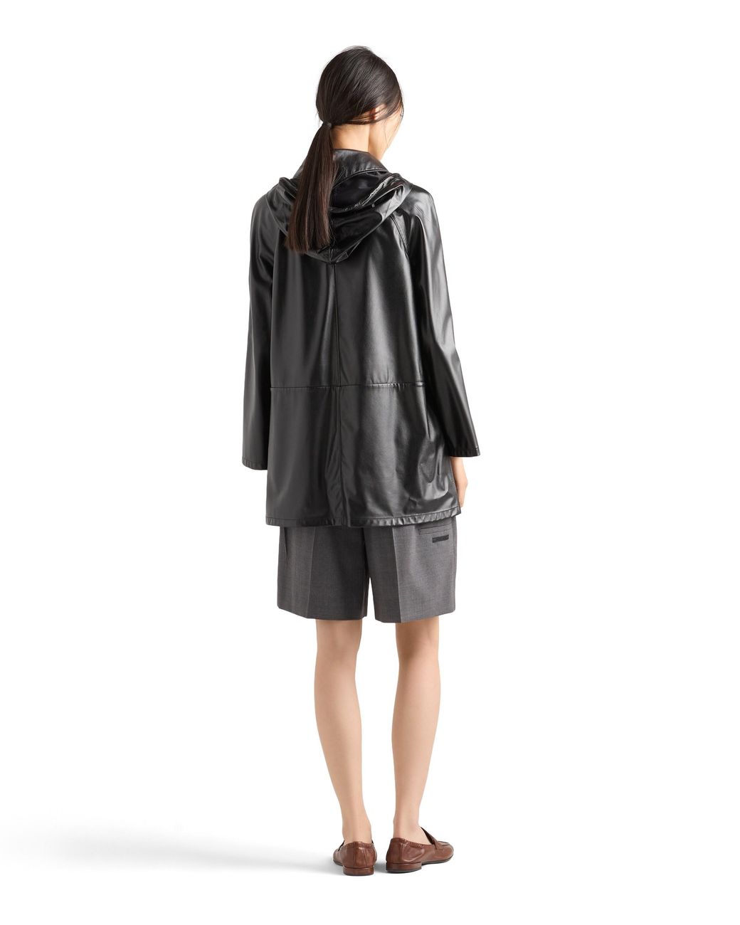 Prada Gray Light Wool Bermudas