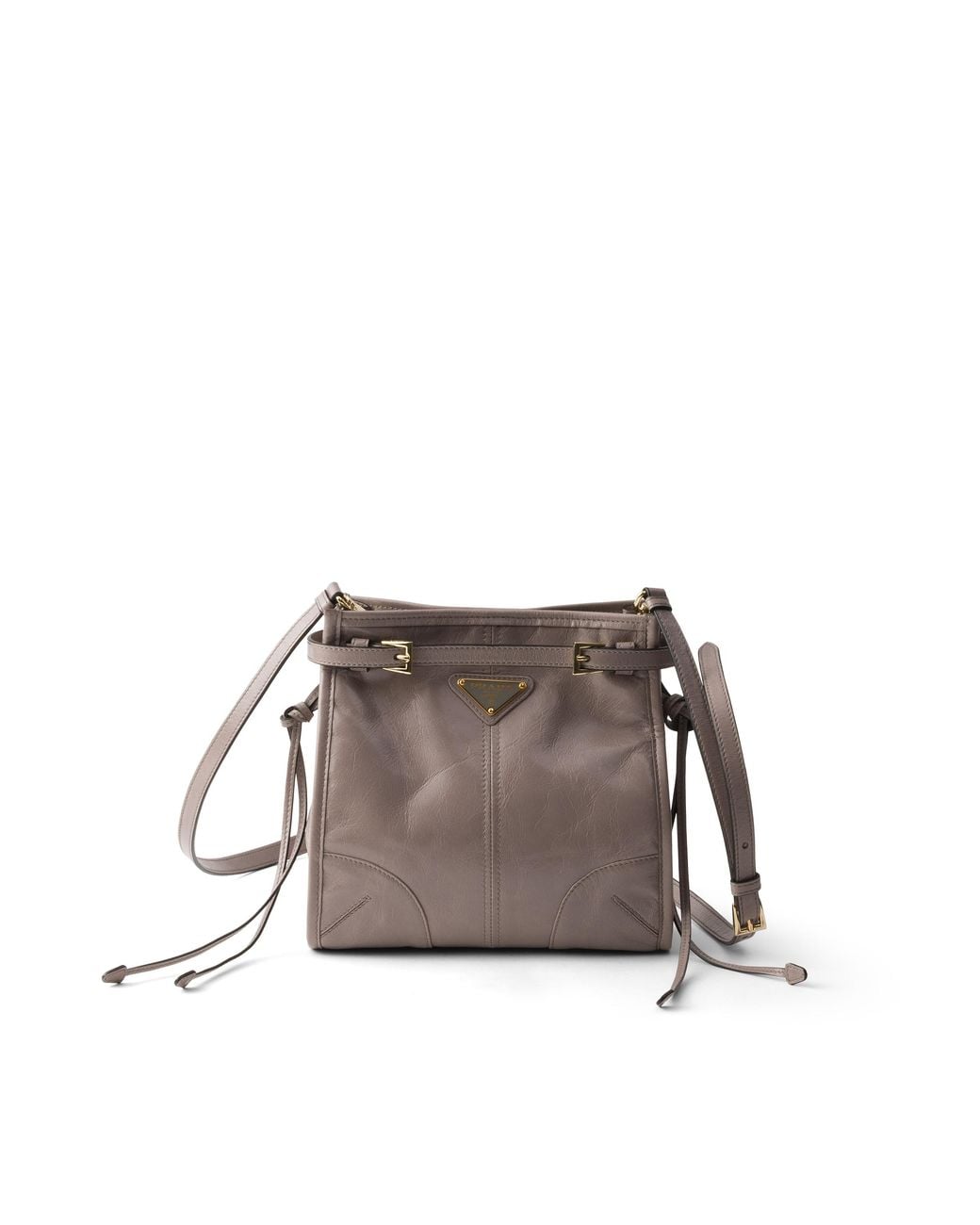Prada Brown Bonnie Leather Mini Shoulder Bag