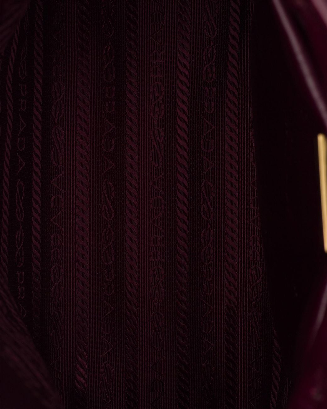 Prada Purple Bonnie Leather Mini Shoulder Bag, Burgundy