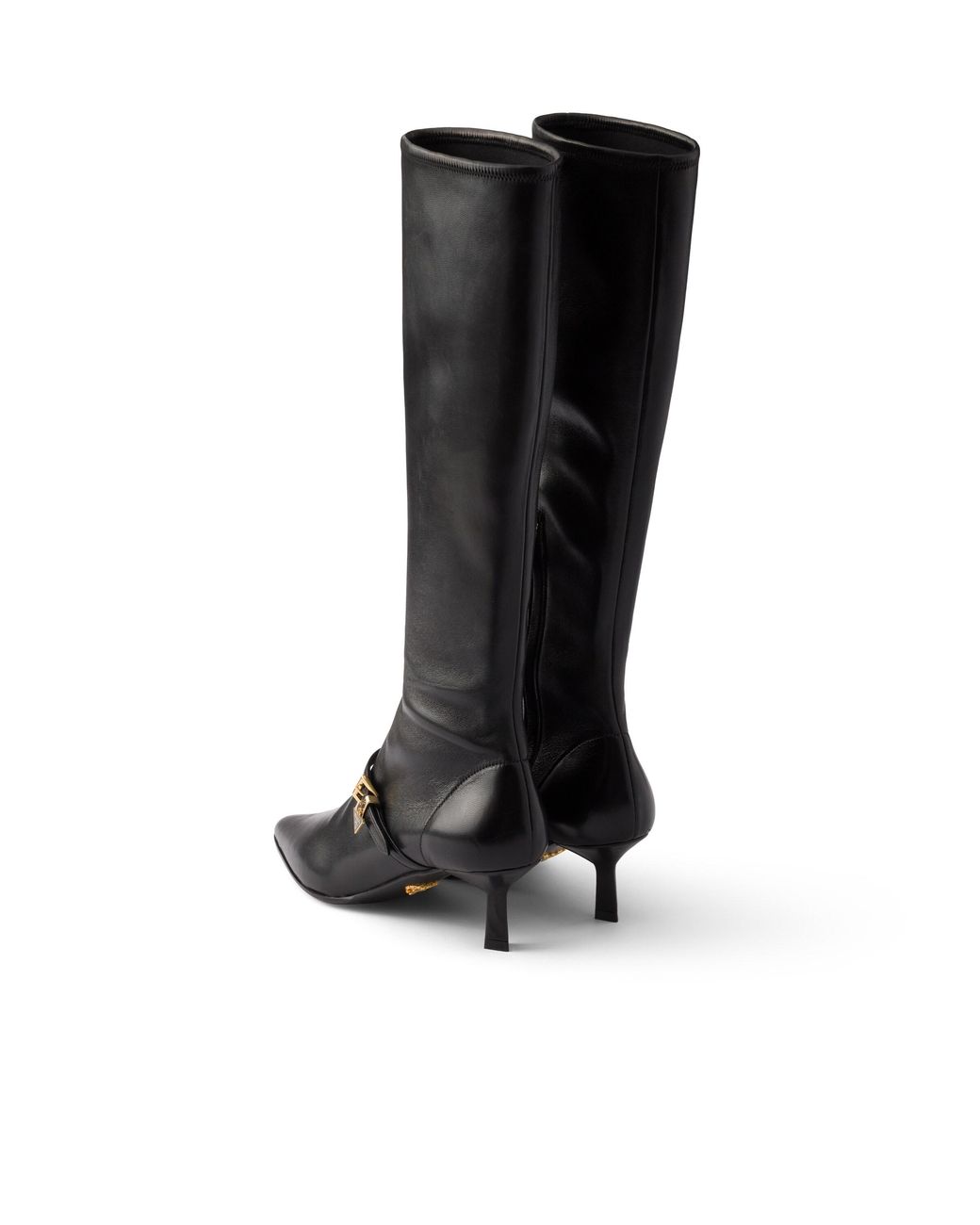 Prada Black Stretch Nappa Leather Boots