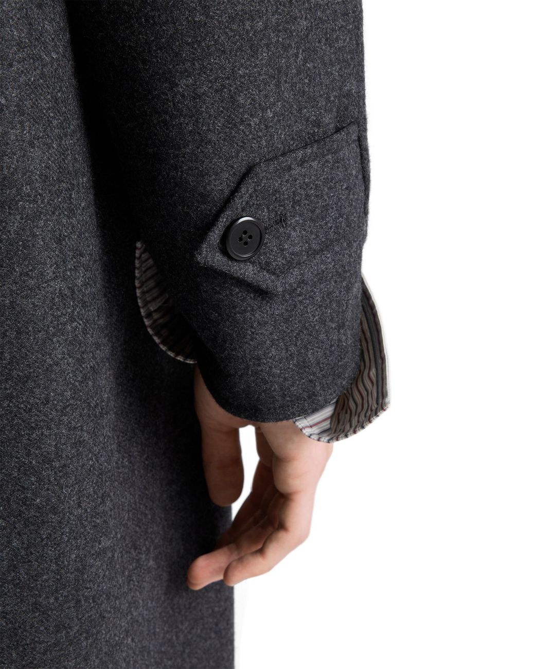 Prada Black Re-Wool Coat for men
