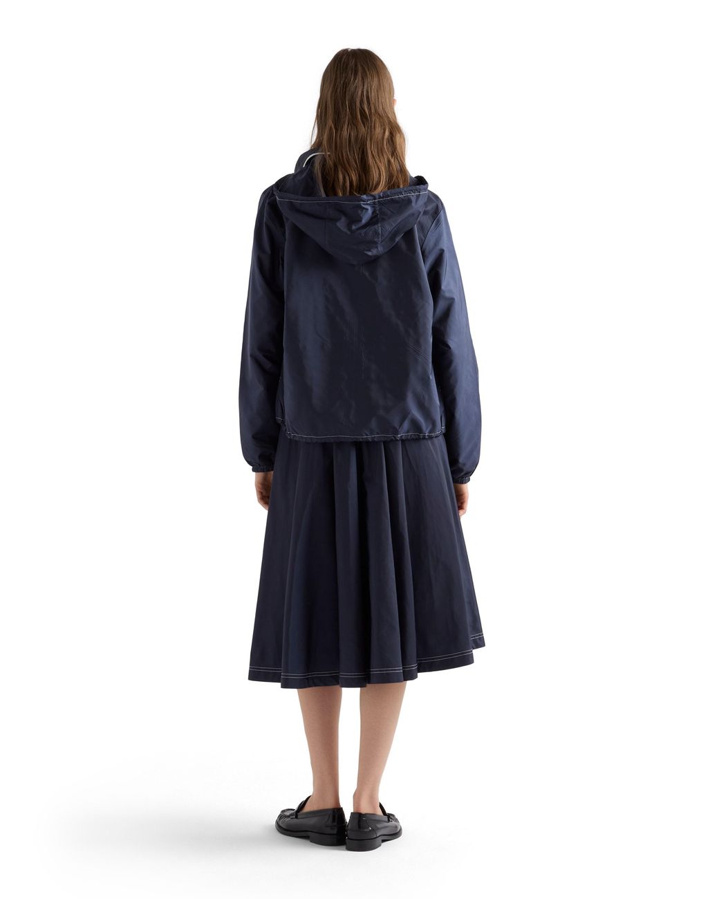 Prada Blue Re-Nylon Lightweight Midi Skirt
