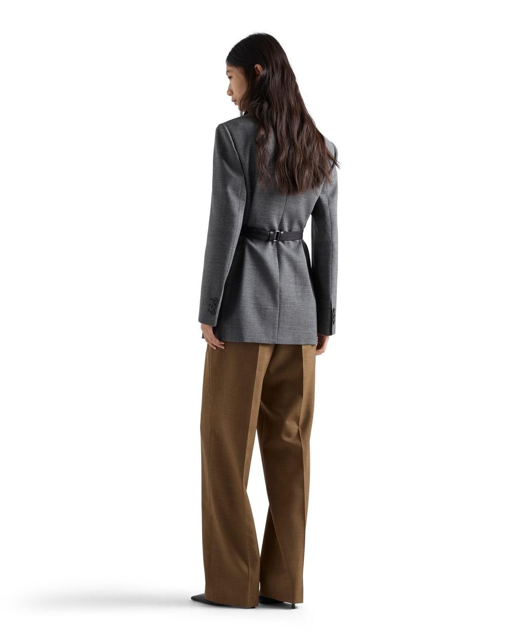 Prada Natural Wool Pants