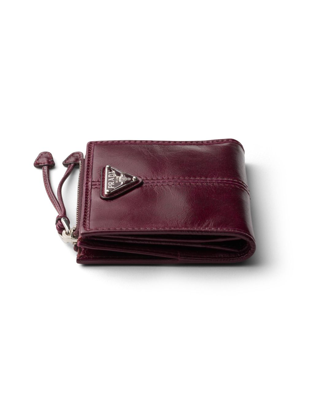 Prada Purple Small Leather Wallet for men