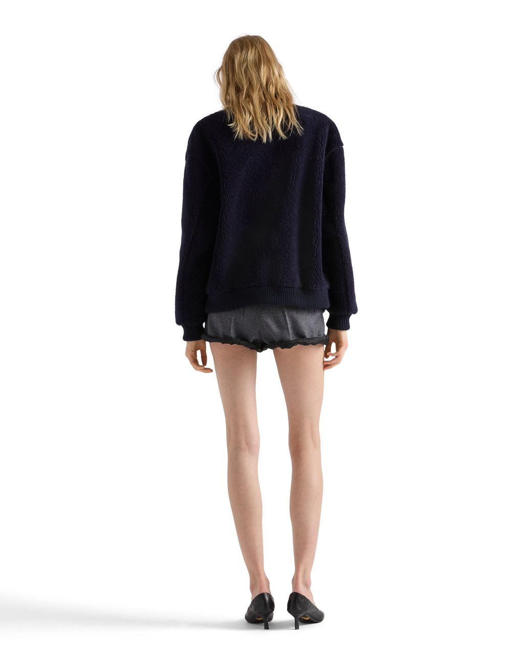Prada Blue Fleece Jacket