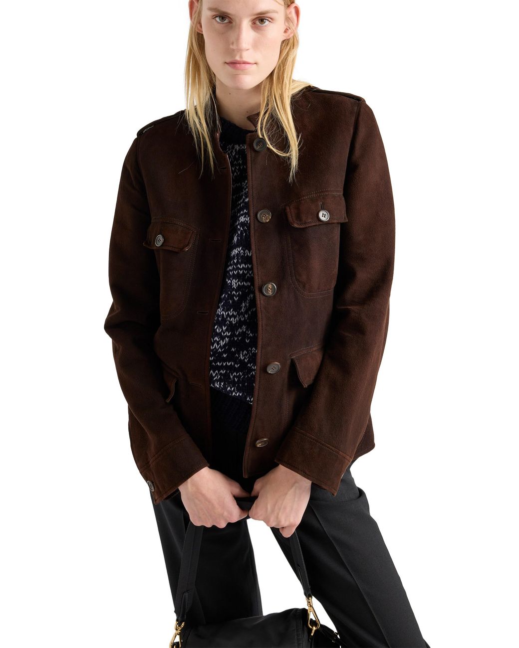 Prada Brown Suede Jacket