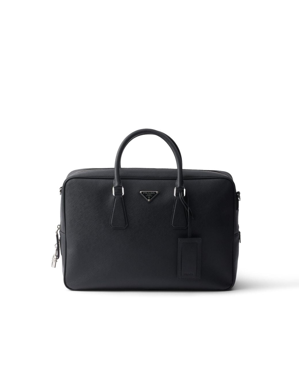 Prada Black Saffiano Leather Work Bag for men