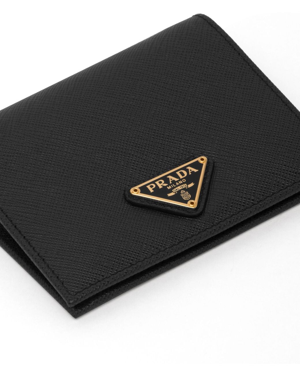 Prada White Small Saffiano Leather Wallet
