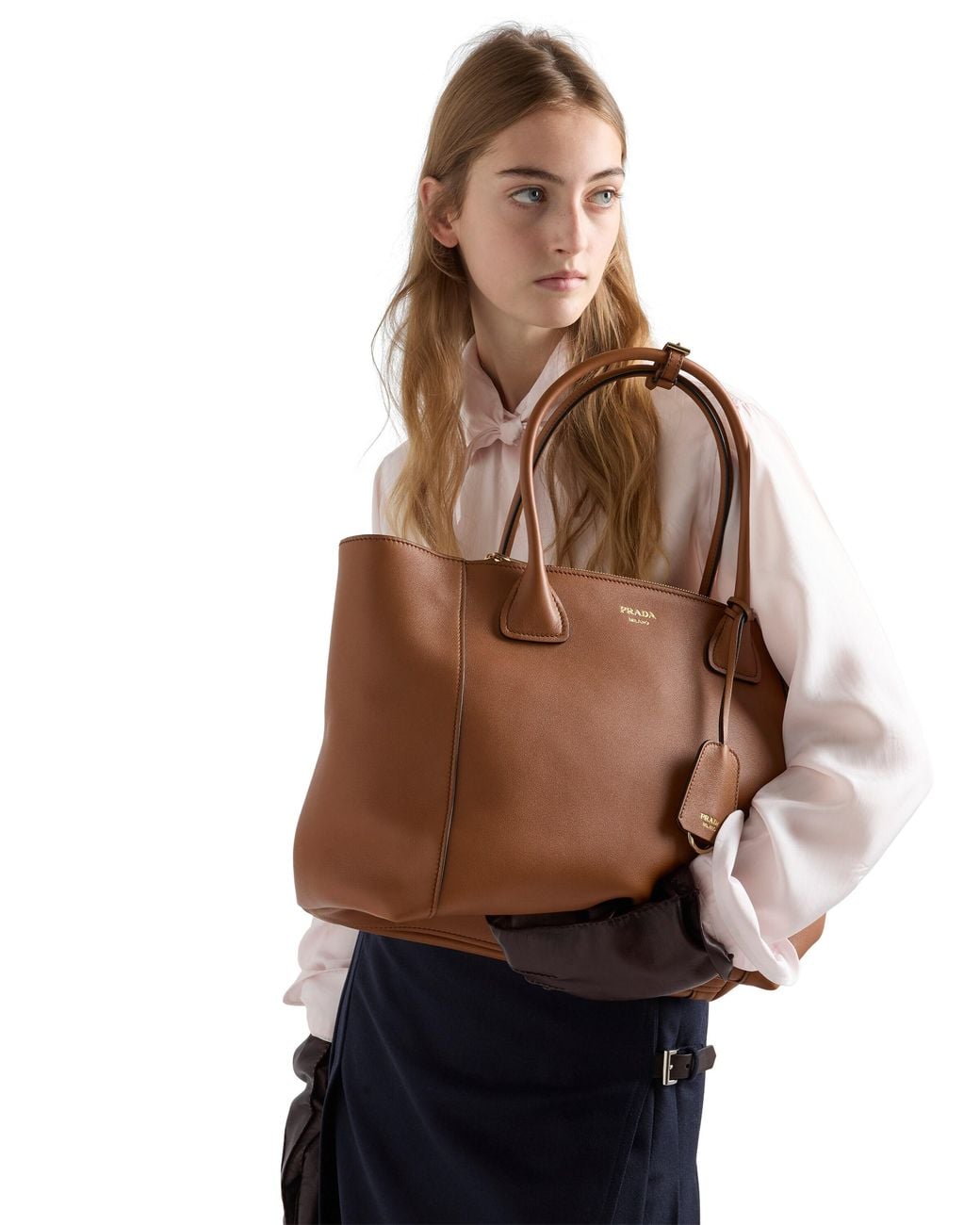 Prada Brown Nova Large Leather Tote Bag