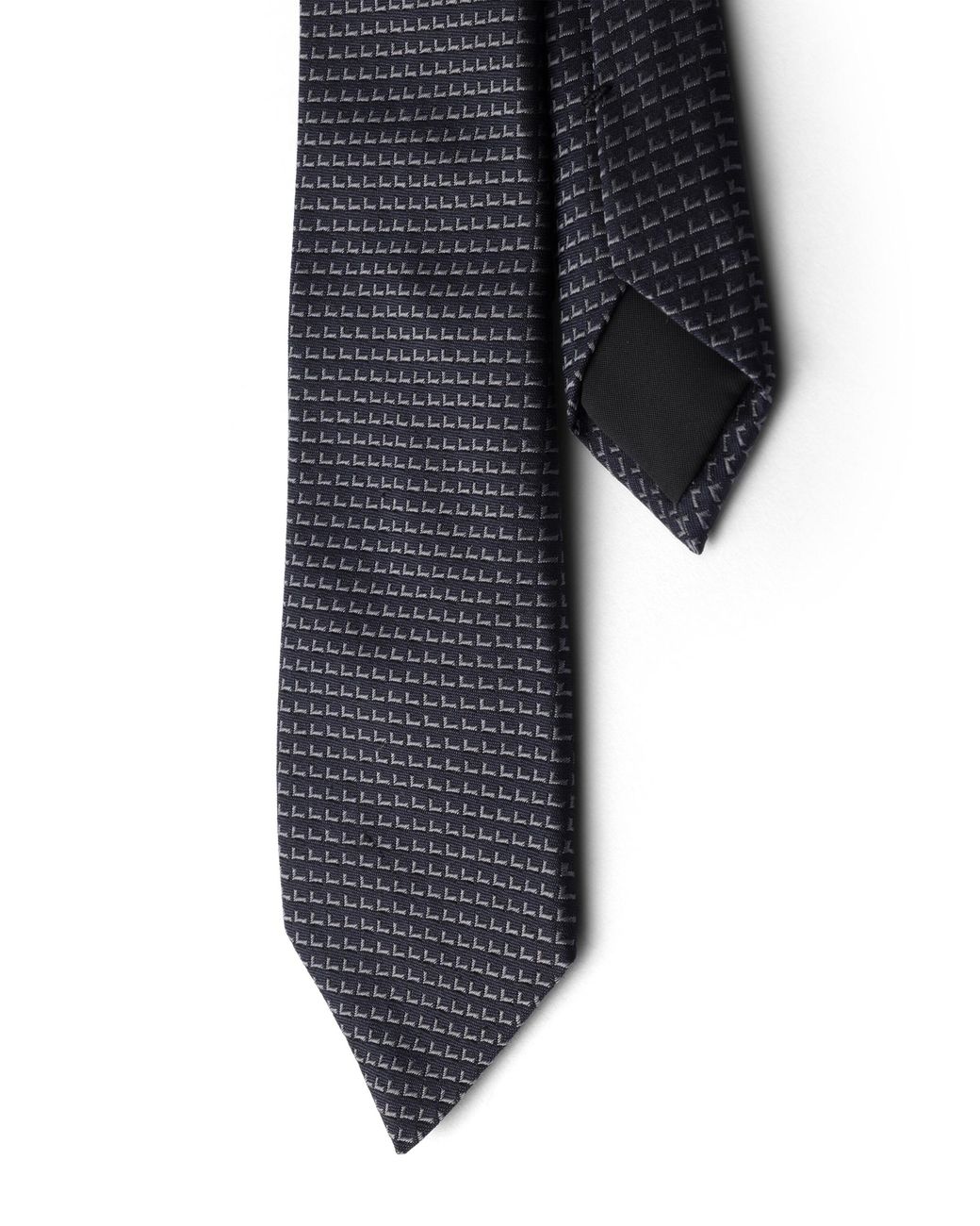 Prada White Silk Tie for men