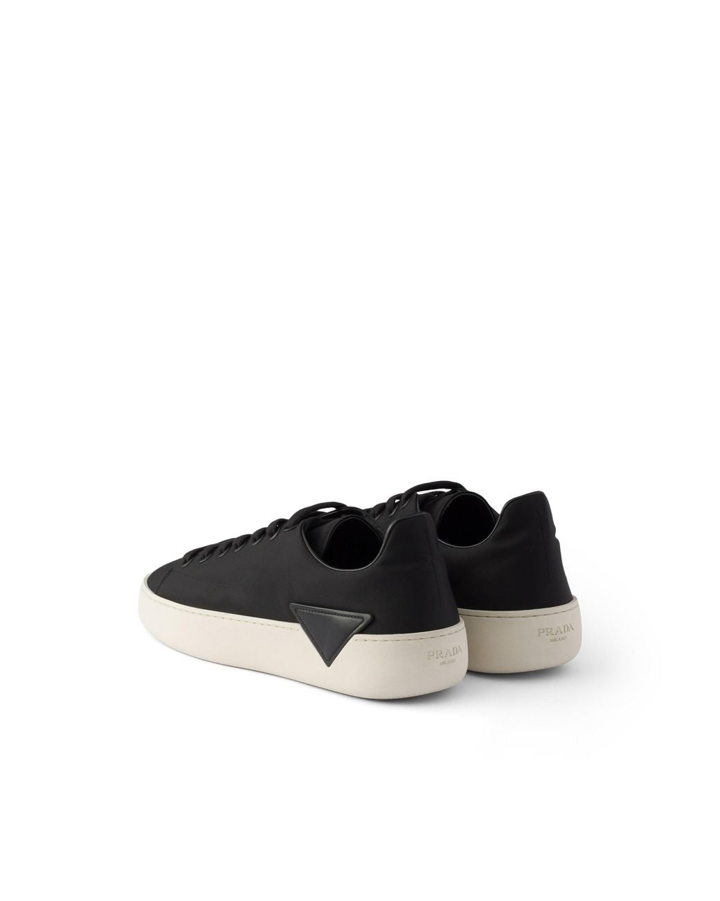 Prada Black Court Re-Nylon Sneakers for men