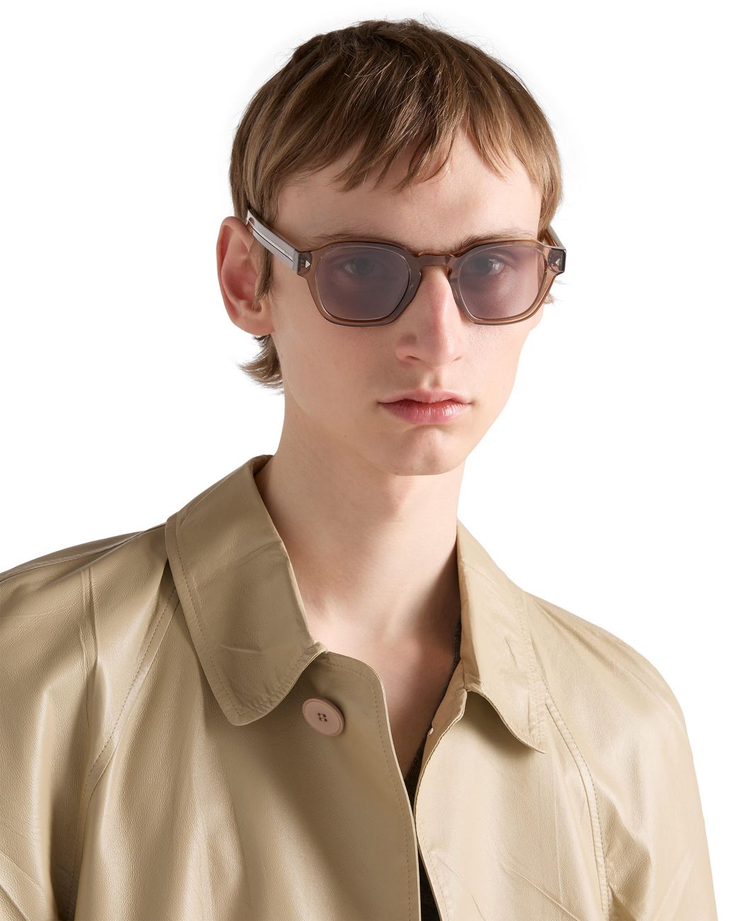 Prada Multicolor Sunglasses With The Iconic Metal Plaque for men